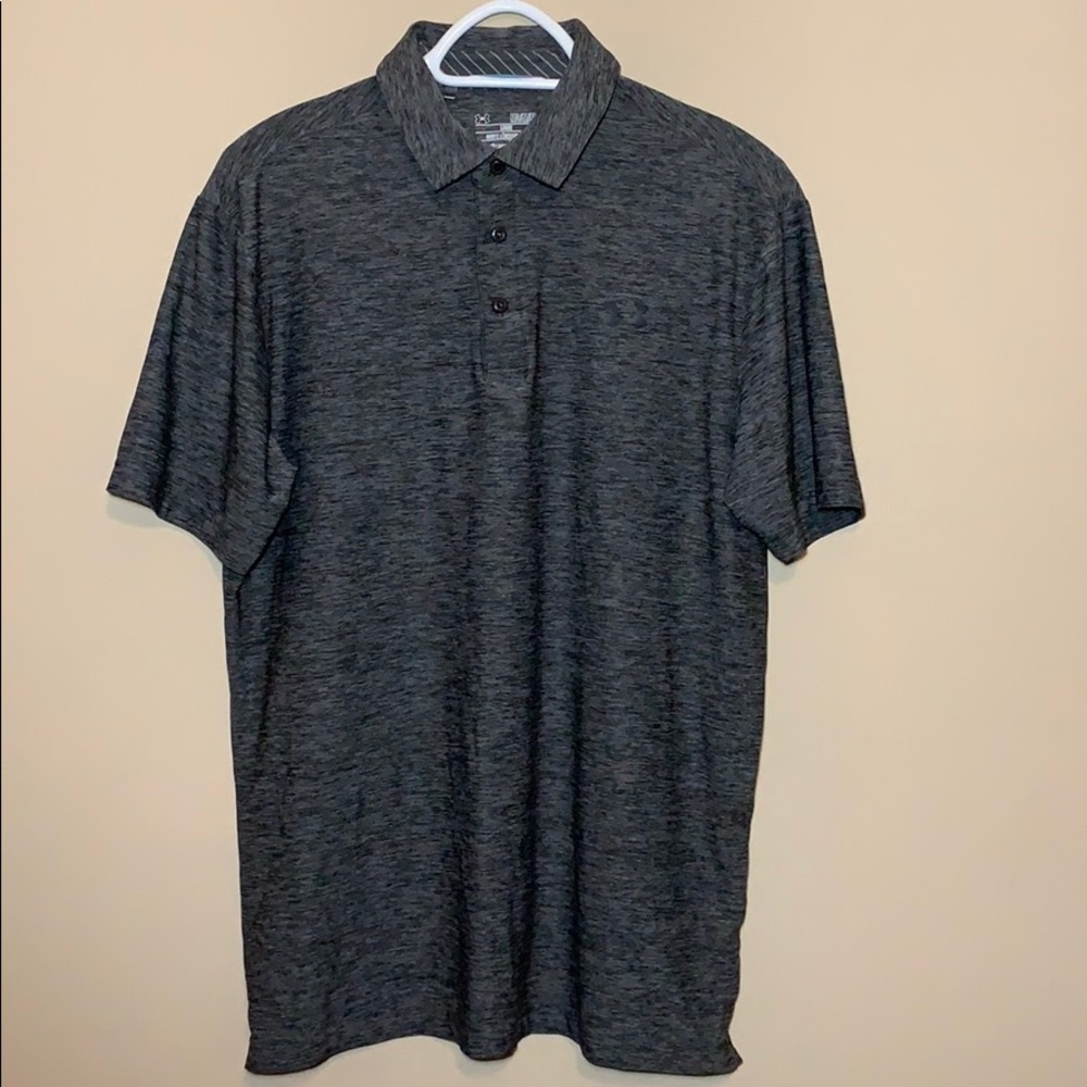 Under Armour Heat Gear Polo - Men’s Medium T Gray